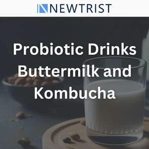 Probiotic Drinks Buttermilk and Kombucha